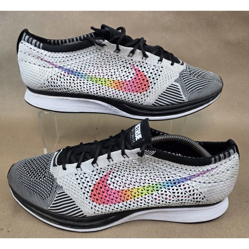 Nike Flyknit (Sz 13) Racer BE TRUE Multi-Color (2017) 902366-100 Shoes Mens